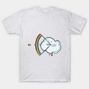 Cloud and a rainbow arrow of love T-Shirt